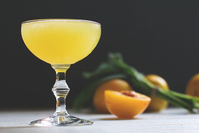 Golden Plum and Sage Cocktail // HonestlyYUM