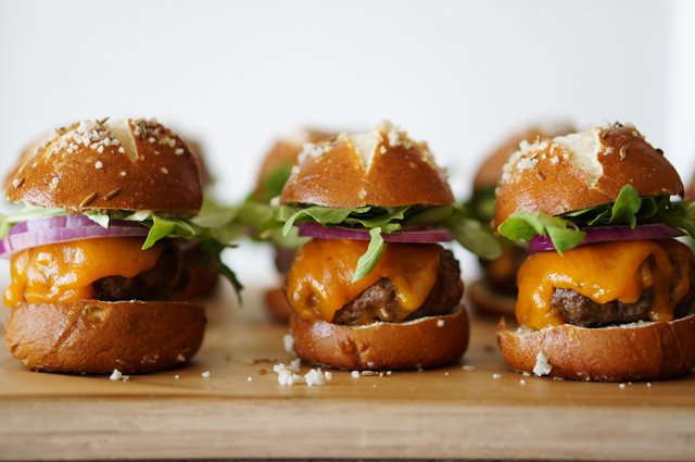 Traditional Pretzel Buns for Burgers and More