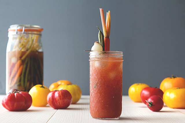 Bloody Mary Mason Jar