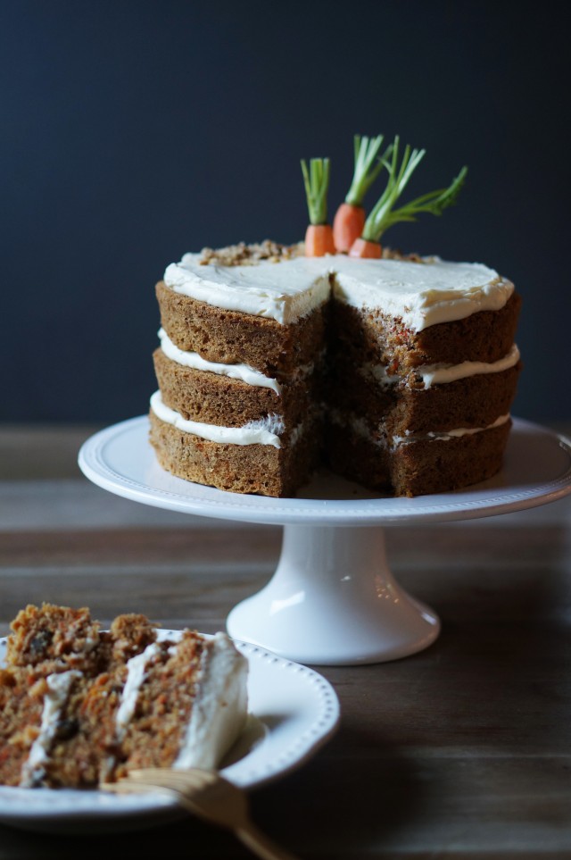 Carrot cake slice