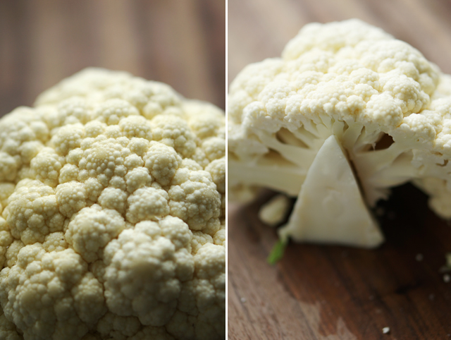 Cut cauliflower