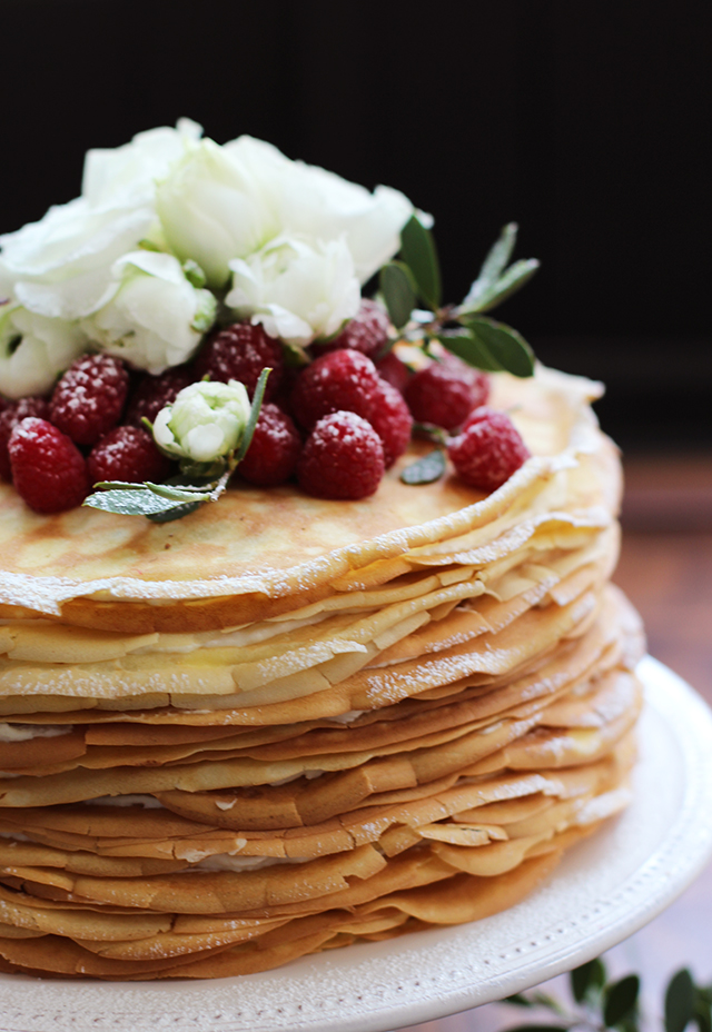 Strawberry Lemon Crepe Cake Recipe