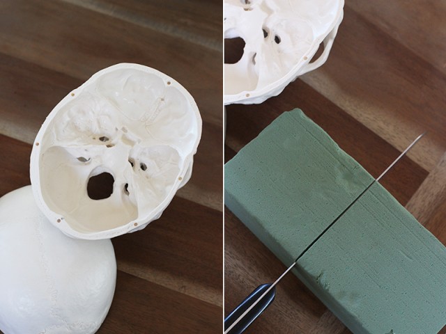 DIY How to cut floral foam.  Here's How To Cut Floral Foam