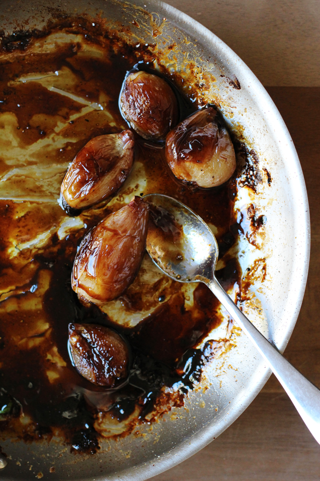 Caramelized shallots