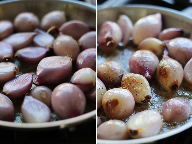 Sauteed shallots