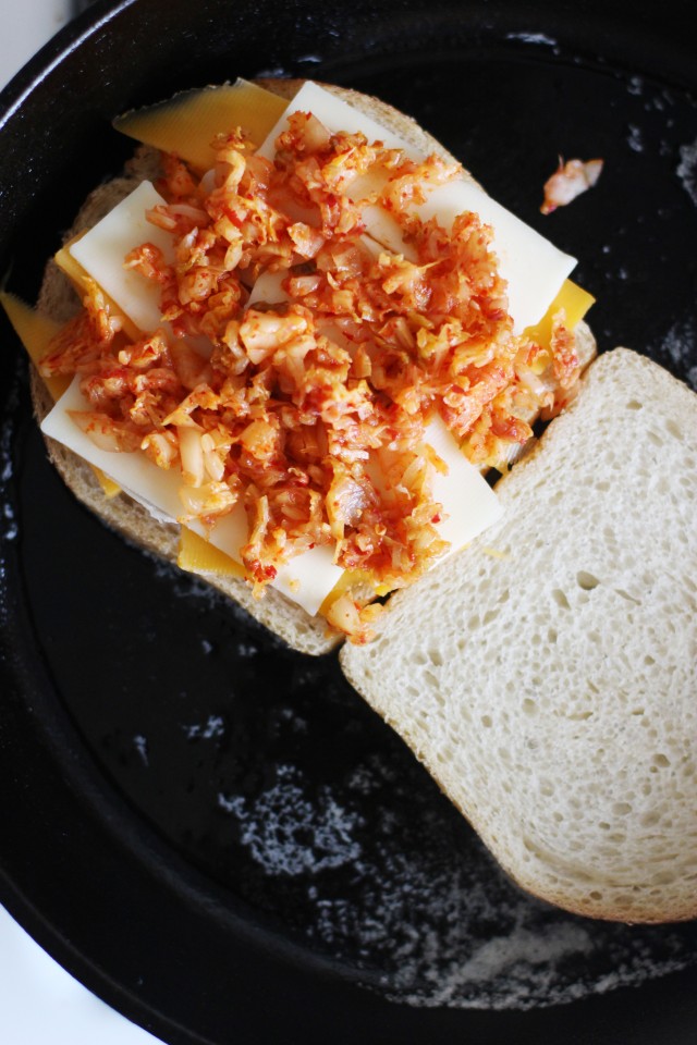 Kimchi grilled cheese | HonestlyYUM