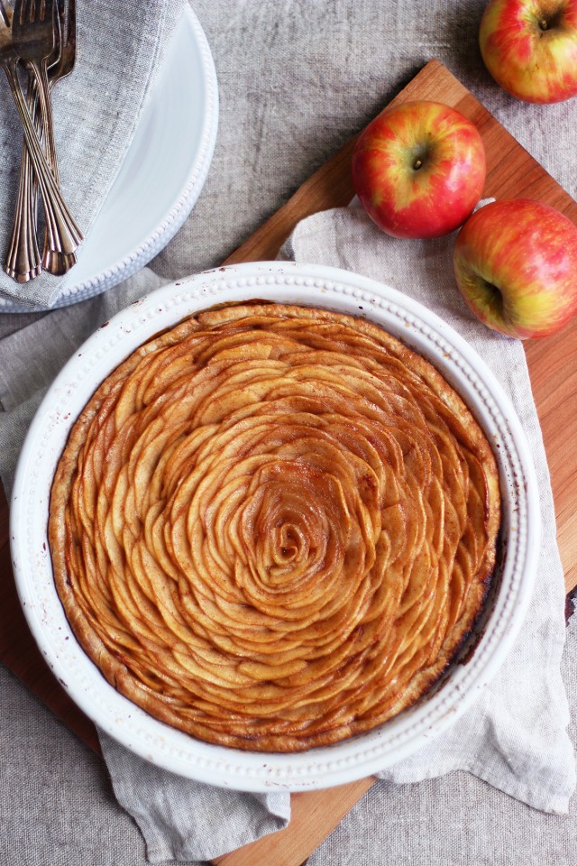 Open Face Apple Pie