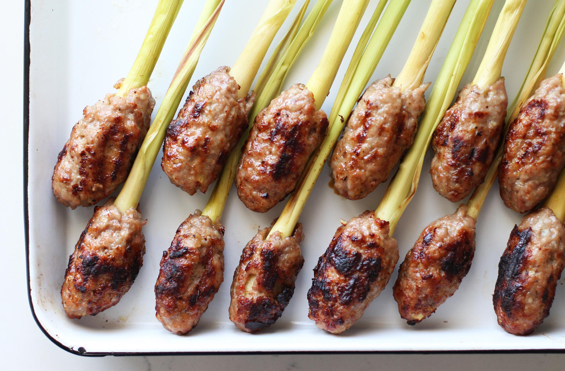 Lemongrass Skewered Chicken Kabobs