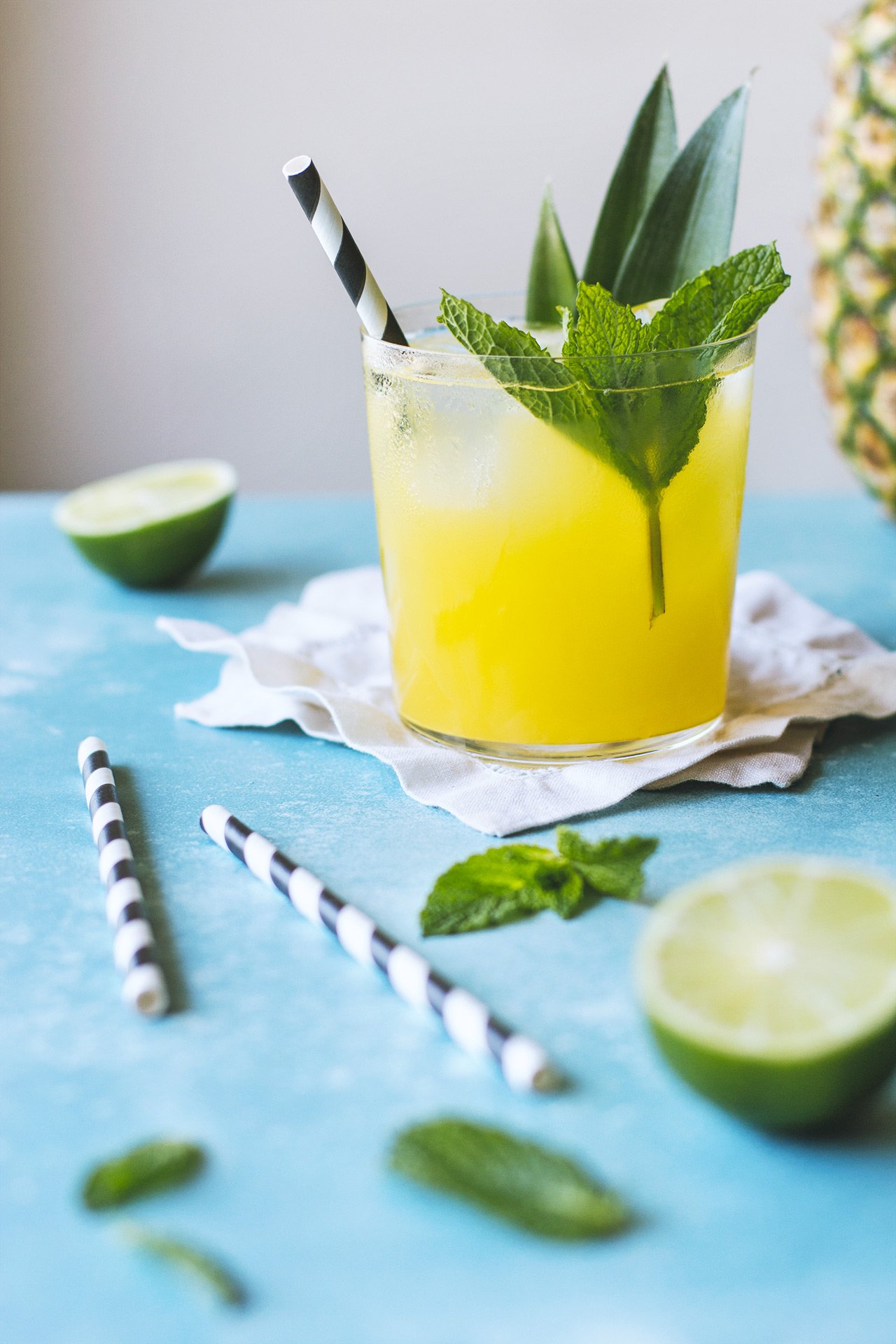 Pineapple mint shop juice