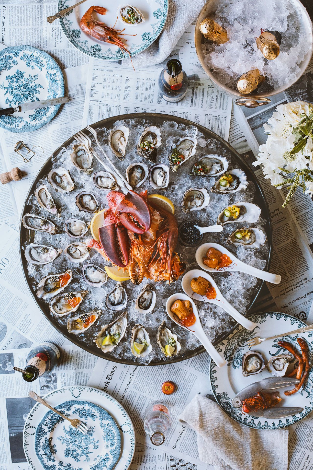 raw seafood platter