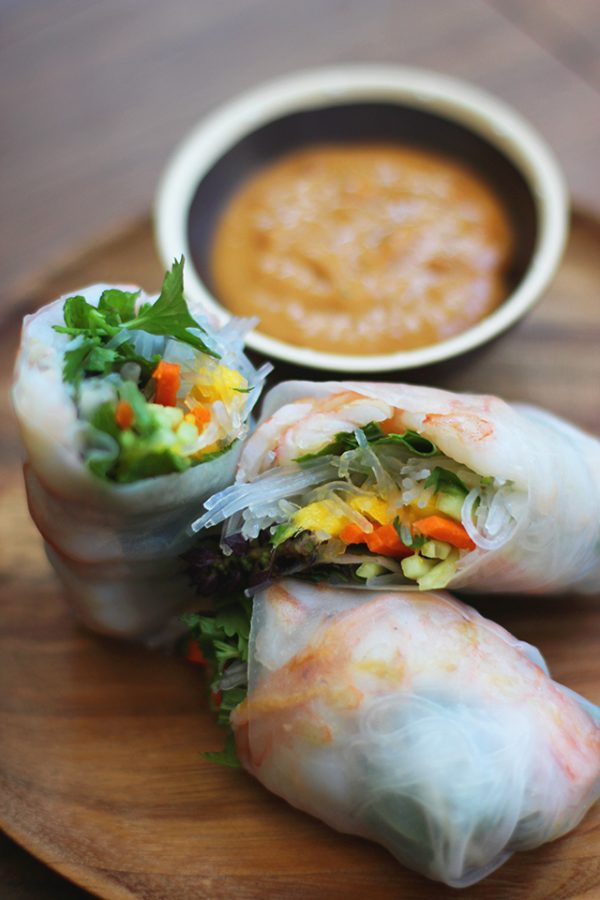 Prawn Spring Rolls With Mango – HonestlyYUM