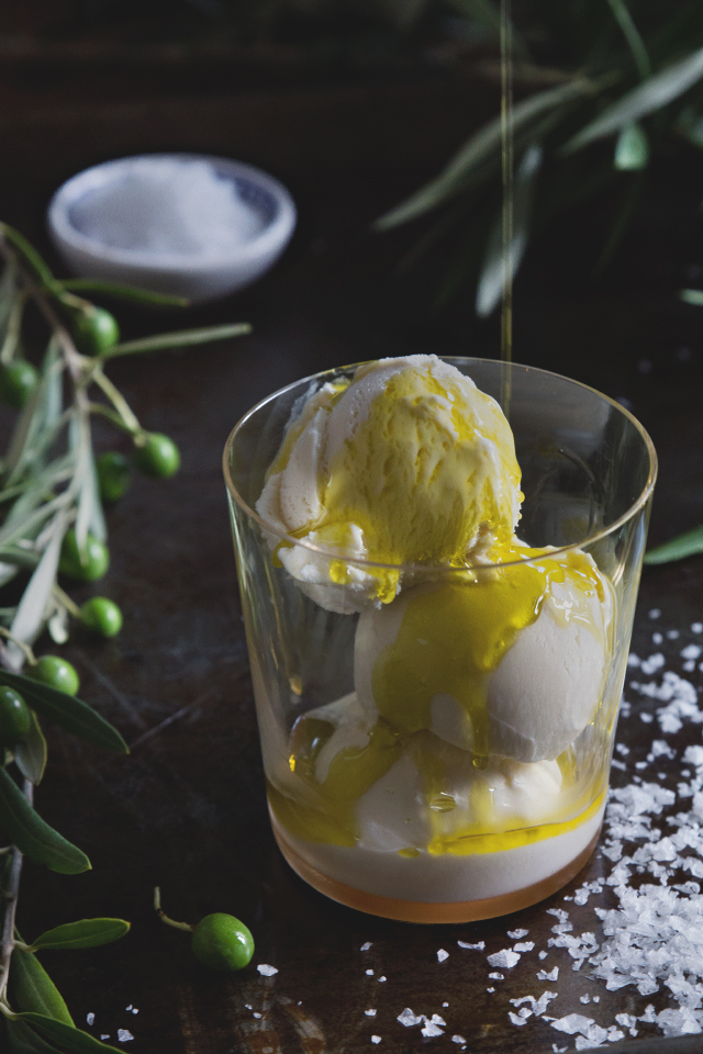 Vanilla Ice Cream with Olive Oil and Sea Salt | Unusual Homemade Ice Cream Recipes You've Never Heard Of | easy homemade ice cream recipes