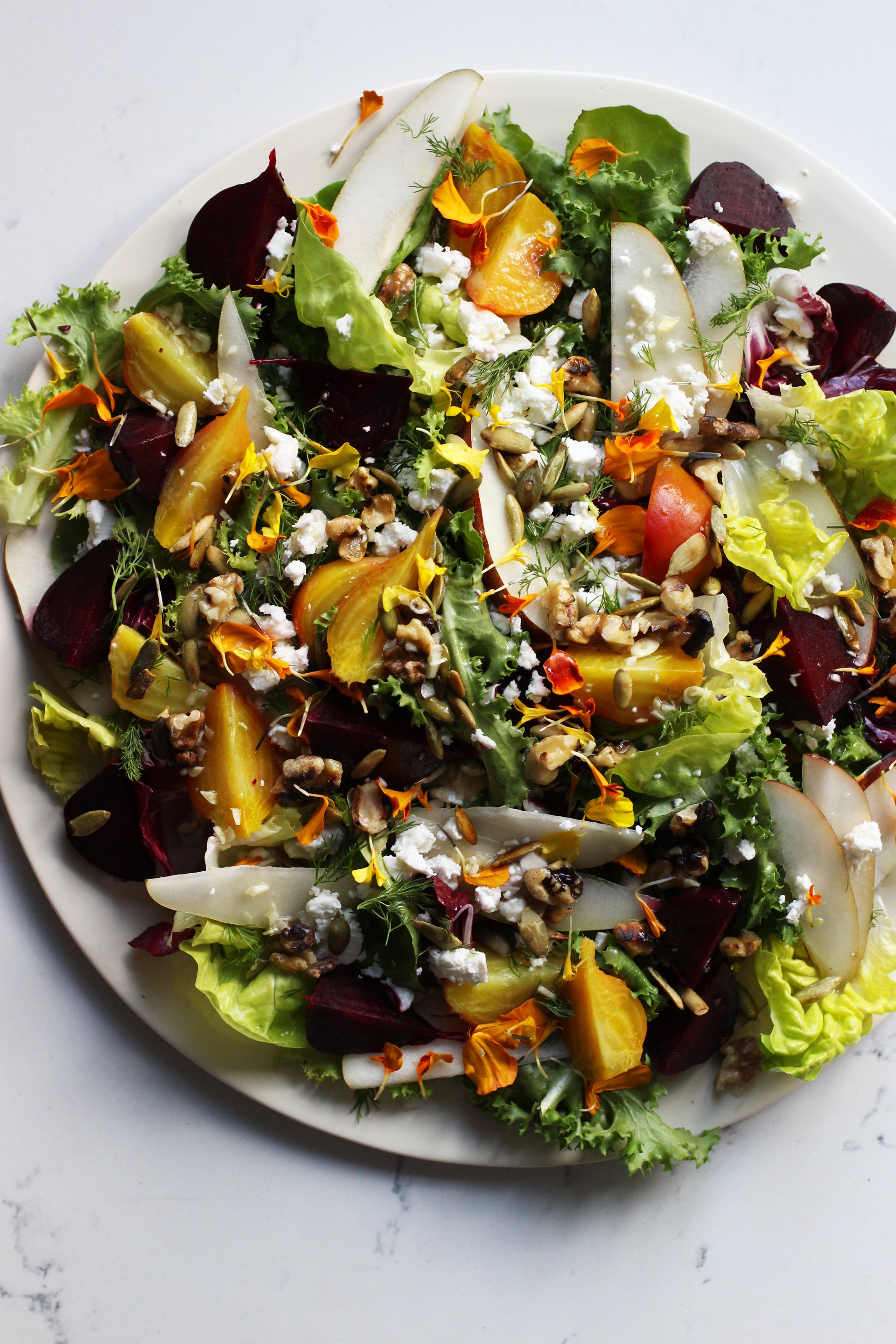 Roasted Beet and Pear Salad – HonestlyYUM