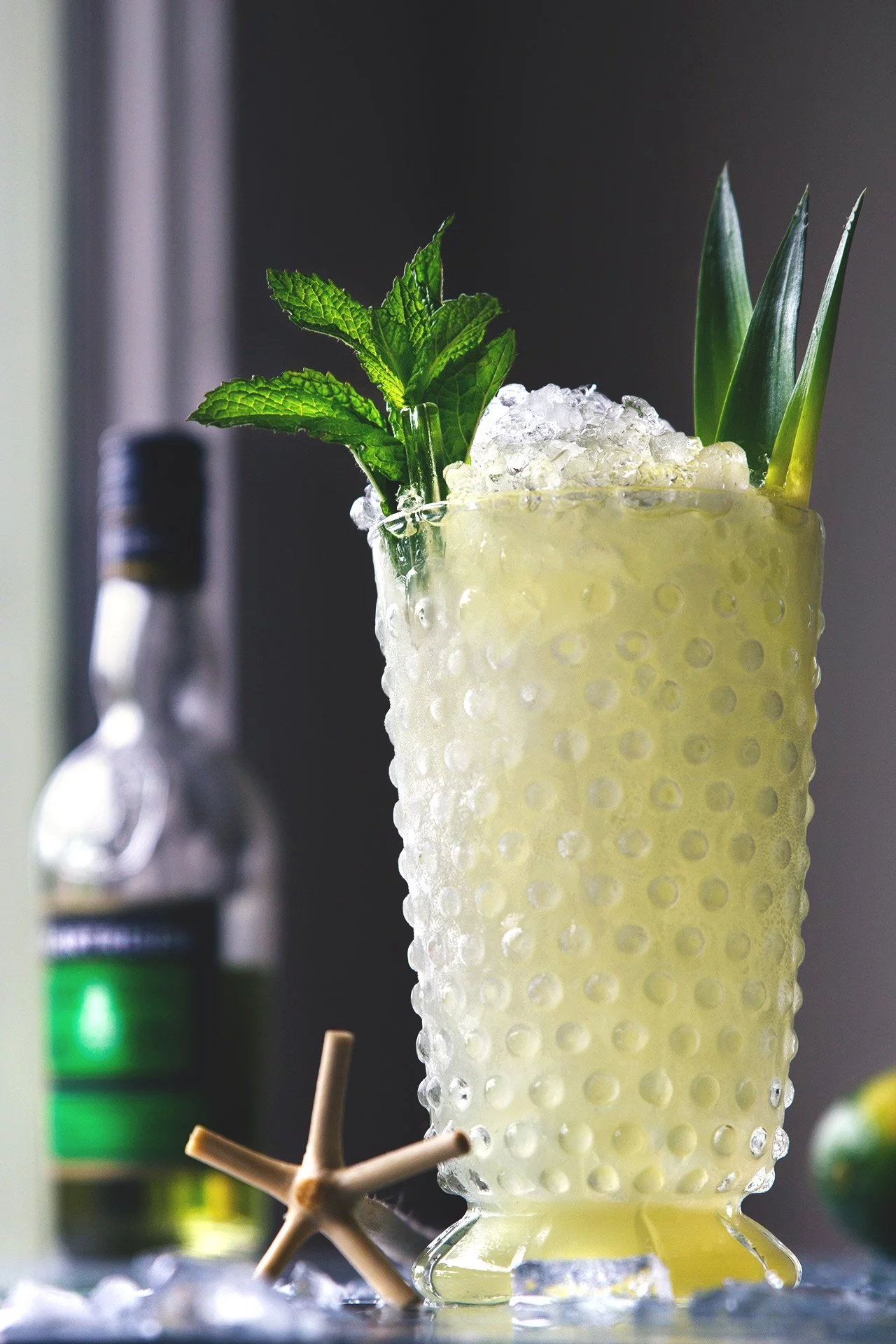 Chartreuse Swizzle / HonestlyYUM (honestlyyum.com)