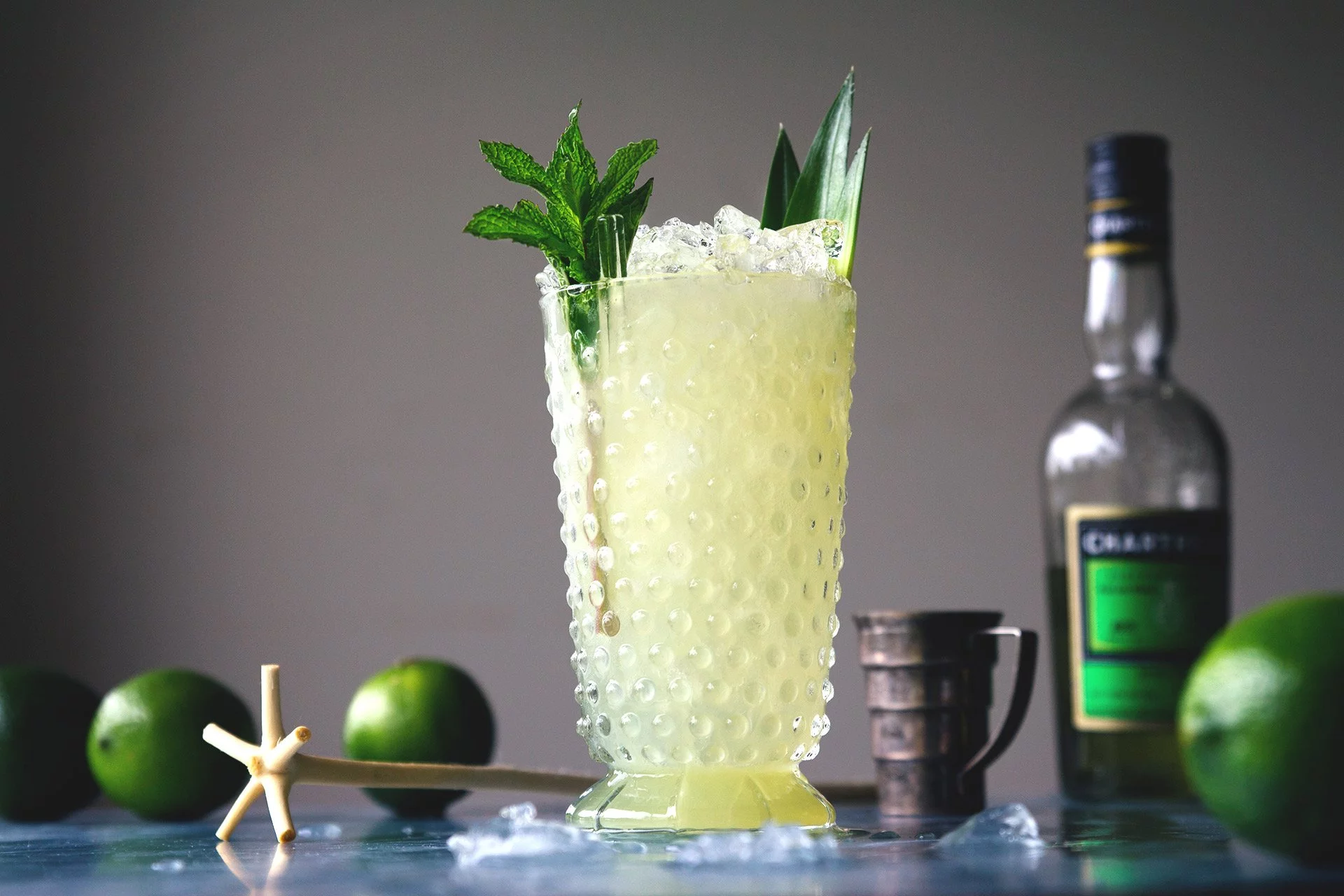 Chartreuse Swizzle / Ehrlich Yum (honestlyyum.com)