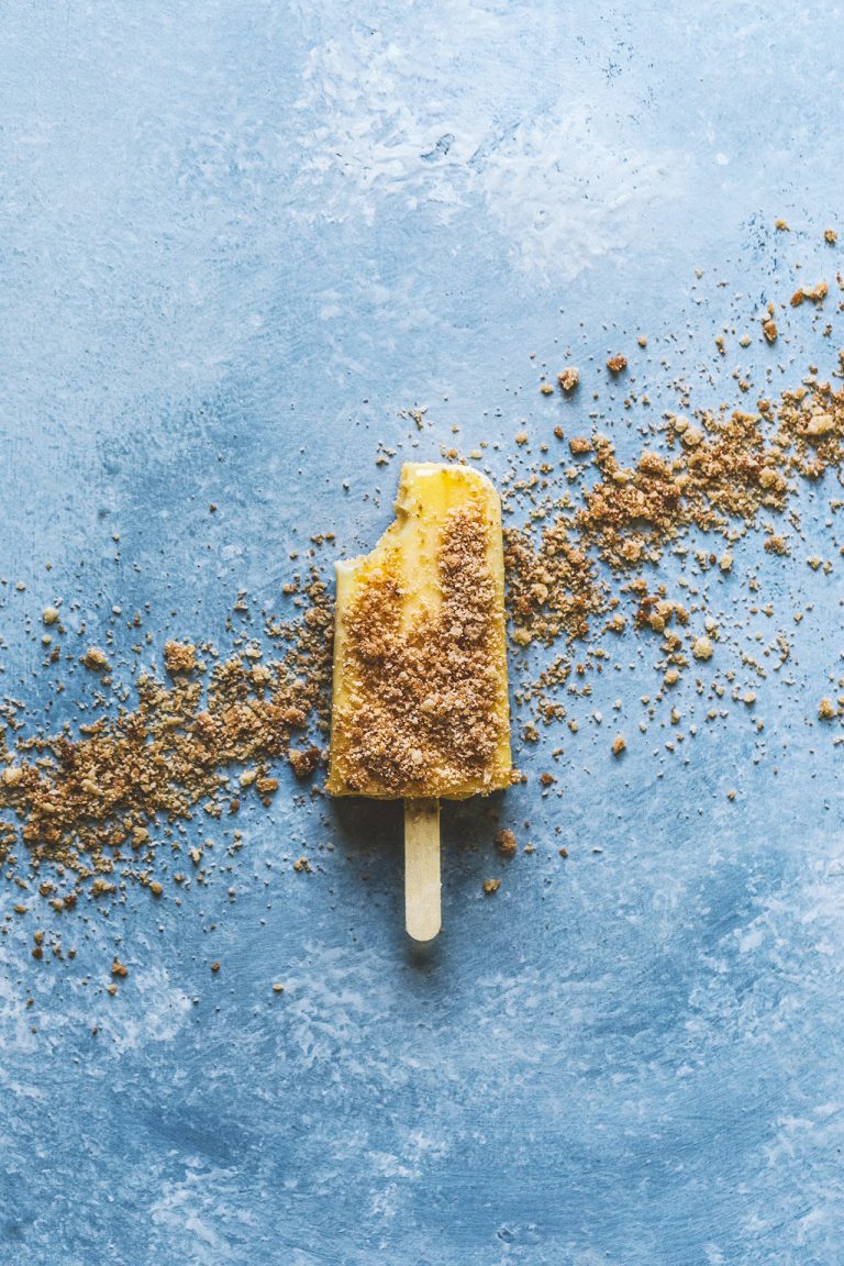 Lemon Bar Popsicles with Shortbread Crumble HonestlyYUM