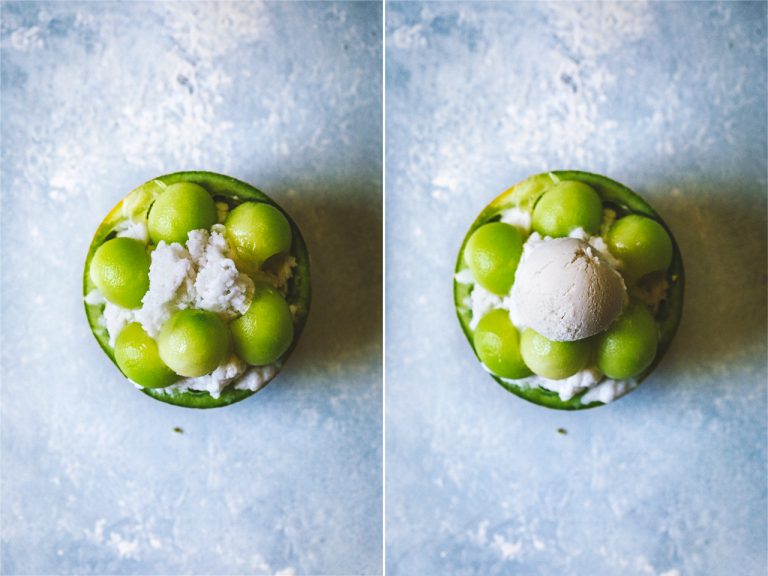 Galia Melon Bingsu w/ Coconut {Vegan} HonestlyYUM