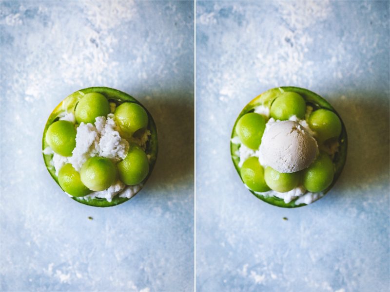 Galia Melon Bingsu w/ Coconut {Vegan} HonestlyYUM