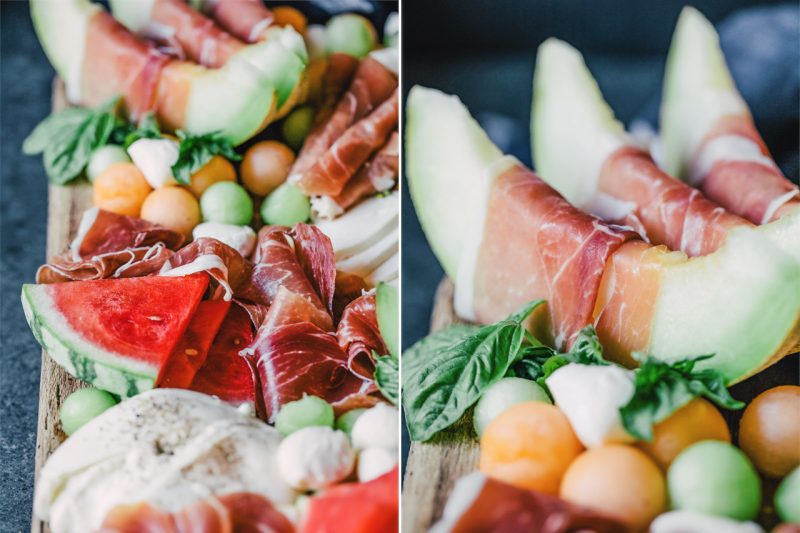 Melon and Prosciutto Platter HonestlyYUM