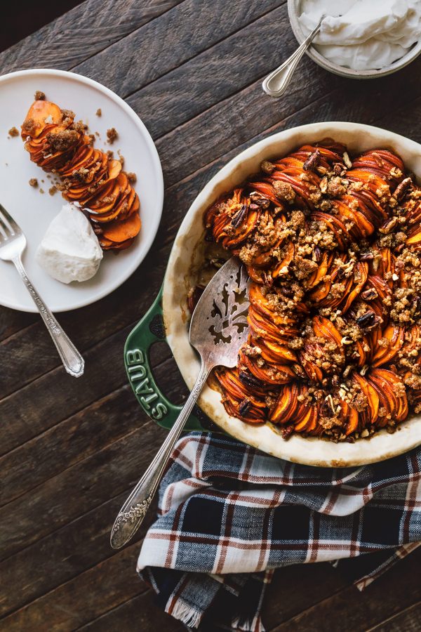 Sweet Potato Gratin HonestlyYUM