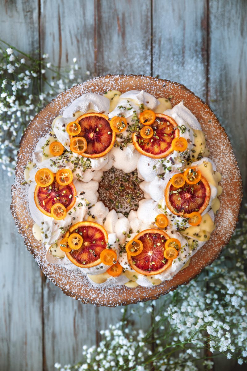 Winter Citrus Pavlova HonestlyYUM