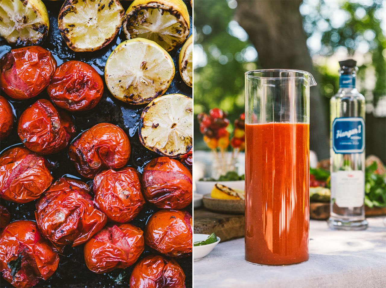 Grilled Bloody Mary | HonestlyYUM (honestlyyum.com) #cocktails #grilling #recipes #bloodymary #vodka