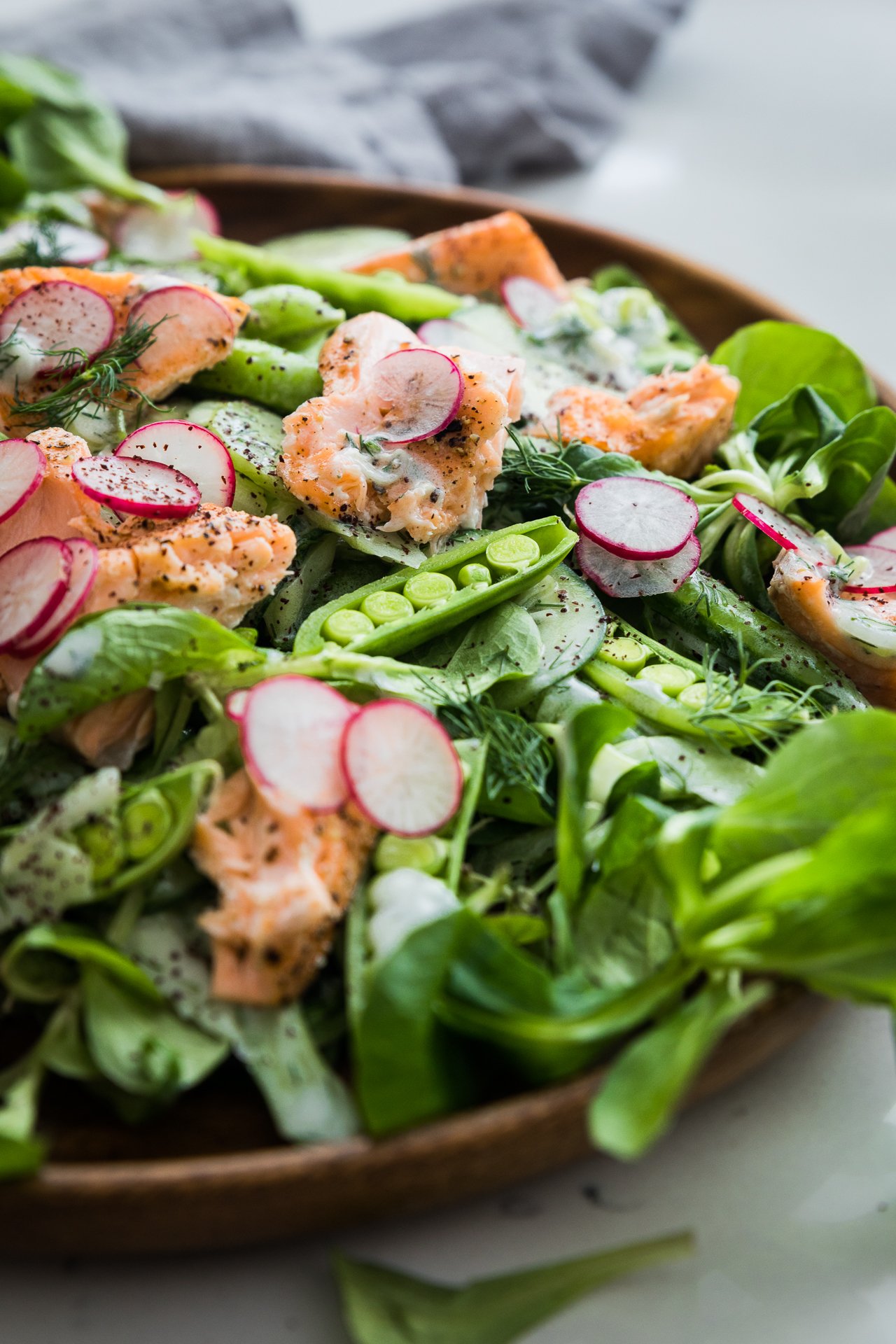 Salmon Salad with Yogurt Dressing HonestlyYUM