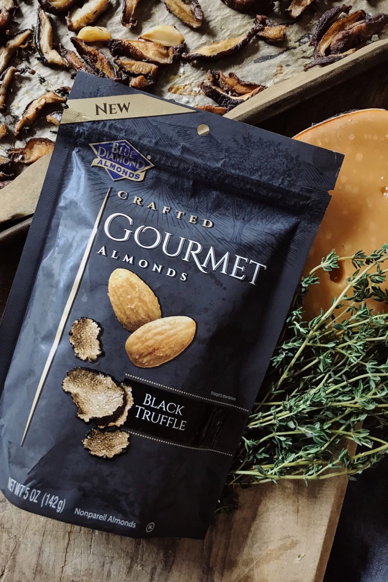 Black Truffle Almonds + Roasted Shiitake Mushroom Mix HonestlyYUM