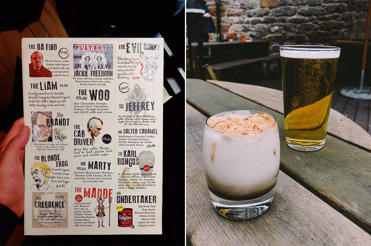 White Russians at Lebowski's | Edinburgh Travel Guide by HonestlyYUM