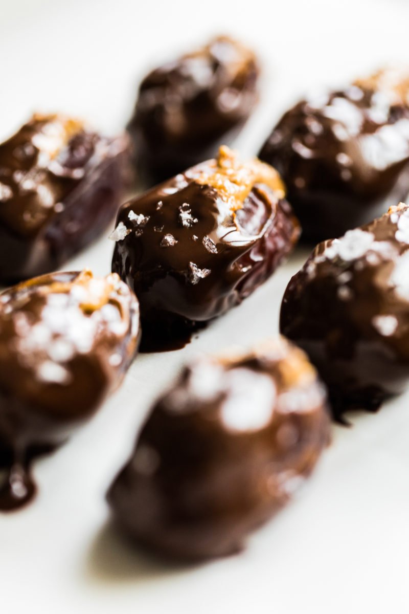 Almond Butter Chocolate Covered Dates Honestlyyum 9365