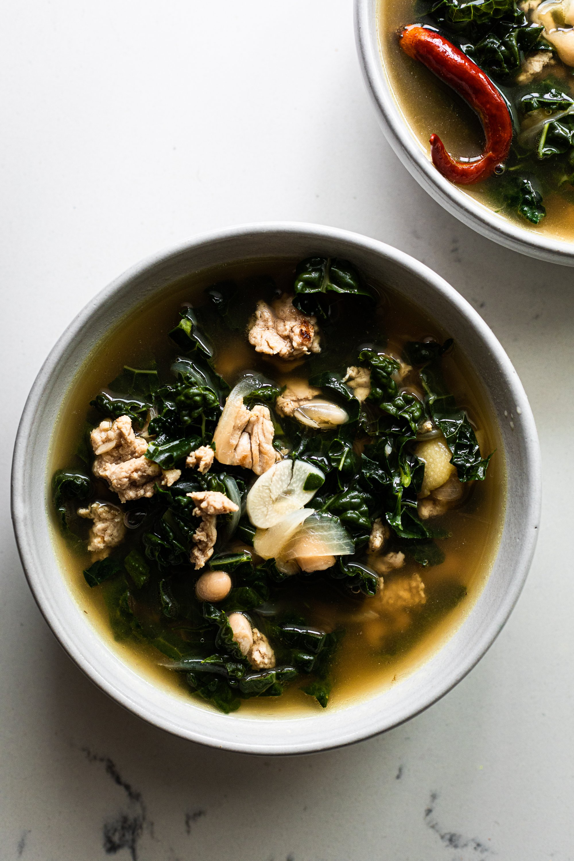 Chicken Kale White Bean Soup Honestlyyum